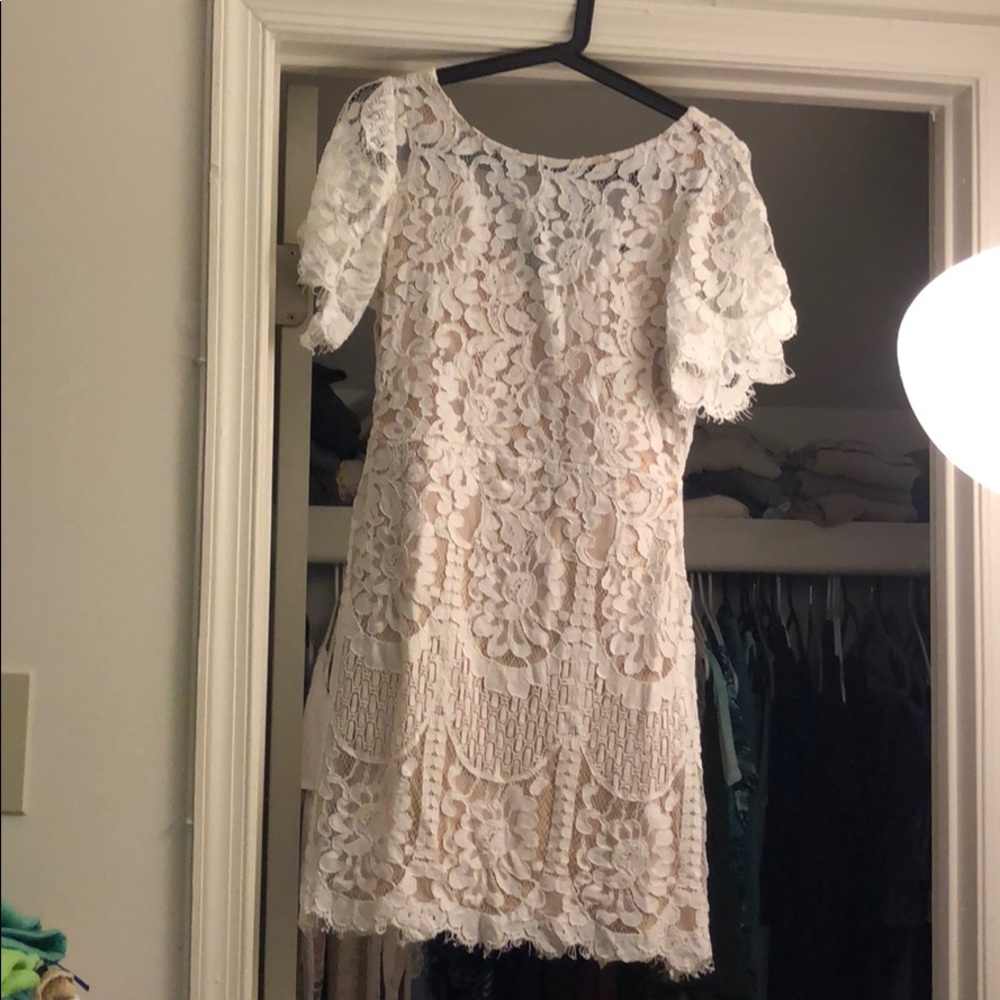 White lace dress